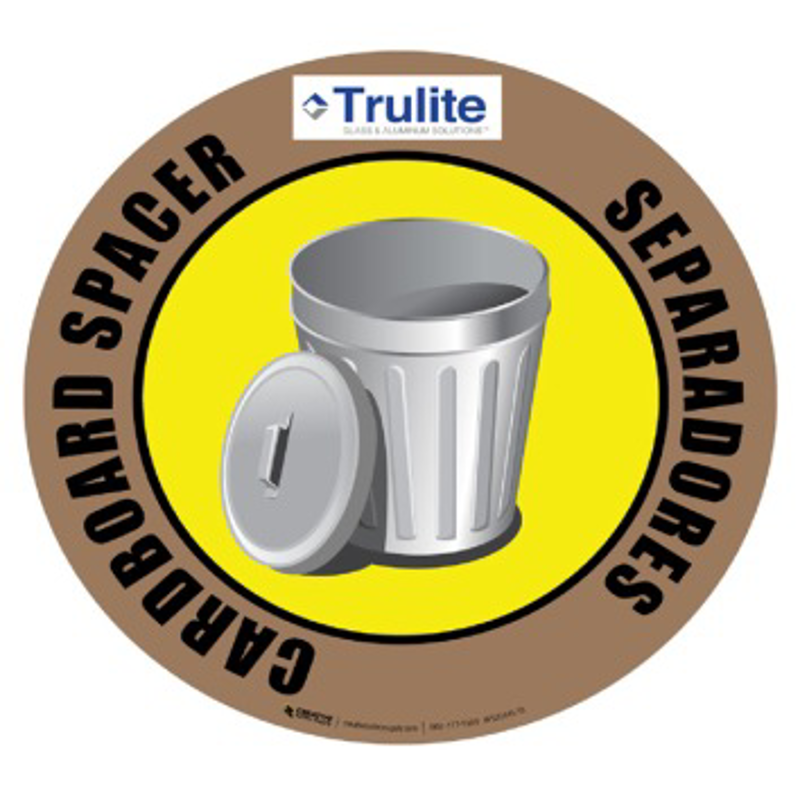 Cardboard Spacer Floor Sticker - Universal Industrial Supply