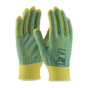 Seamless Knit Kevlar® Glove with Double-Sided PVC Dot Grip - Light Weight