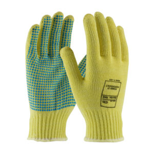 Seamless Knit Kevlar® Glove with PVC Dot Grip - Medium Weight