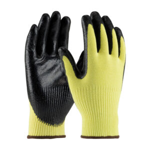 Seamless Knit Kevlar® Glove with Nitrile Coated Smooth Grip on Palm & Fingers - Medium Weight