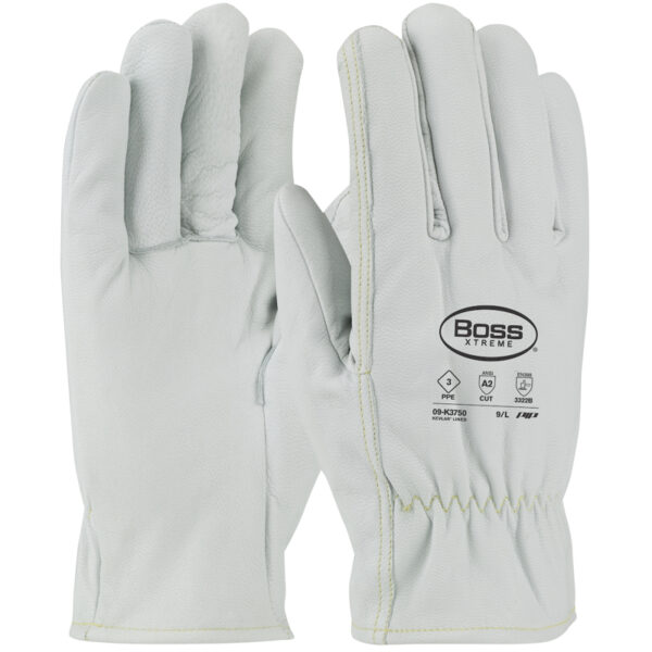 AR/FR Top Grain Goatskin Leather Drivers Glove with Kevlar® Lining - Straight Thumb