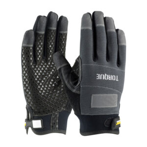 Torque™ Workman's Glove with Synthetic Leather Palm and Fabric Back - PVC / Silicone Grip
