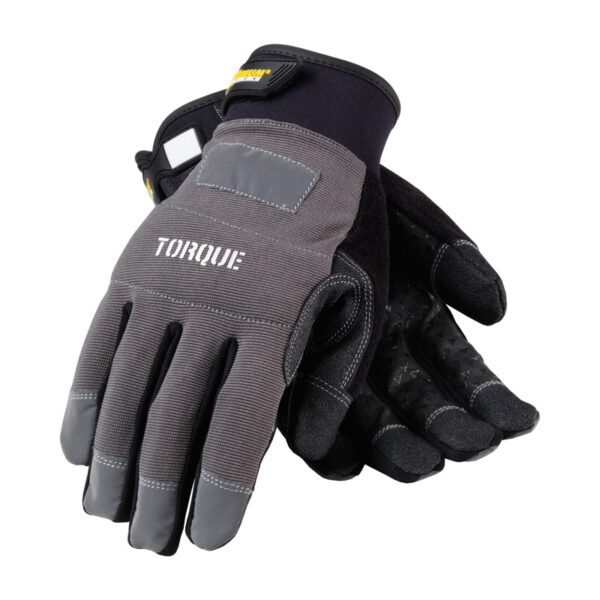 Torque™ Workman's Glove with Synthetic Leather Palm and Fabric Back - PVC / Silicone Grip