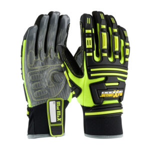 Roustabout™ Synthetic Leather Palm w/ Silicone Grip and Fabric Back - TPR Impact Protection - DISCONTINUED