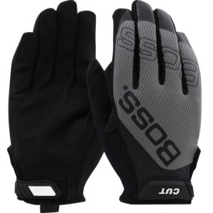 Synthetic Microfiber Palm with Mesh Fabric Back and Para-Aramid Cut Lining