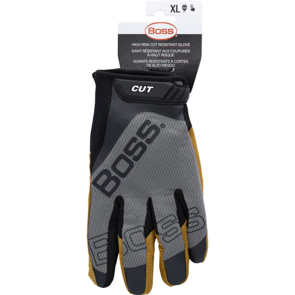 Premium Pigskin Leather Palm with Mesh Fabric Back and Para-Aramid Cut Lining