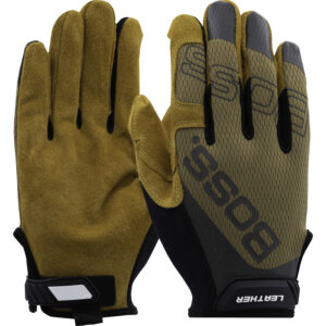 Premium Pigskin Leather Palm with Mesh Fabric Back