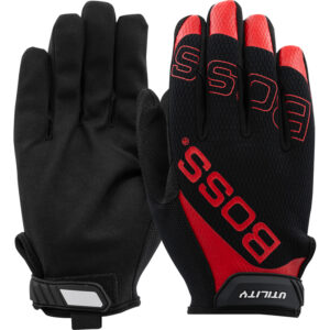 Synthetic Microfiber Palm with Mesh Fabric Back