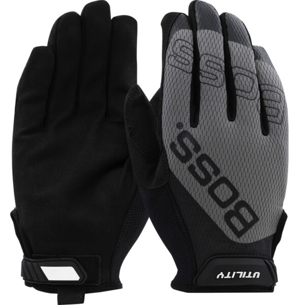 Synthetic Microfiber Palm with Mesh Fabric Back