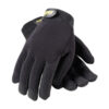 Professional Mechanic's Glove with Synthetic Leather Palm and Fabric Back - Black