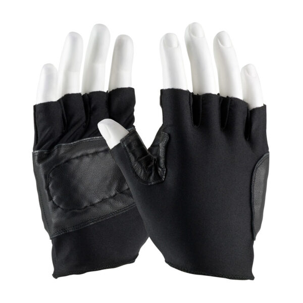 Goatskin Leather Palm & Thumb with Anti-Vibration & Shock Absorbing Pad - Slip-On Cuff - DISCONTINUED