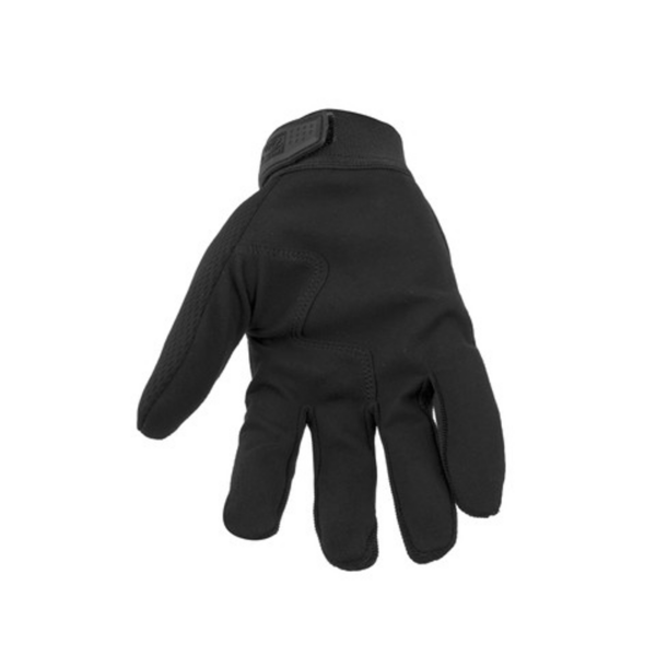 Tactile and secure cuff automotive glove.