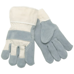 Split Leather Palm Work Gloves with Safety Cuff