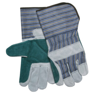 Split Leather Palm Work Gloves, Double Palm