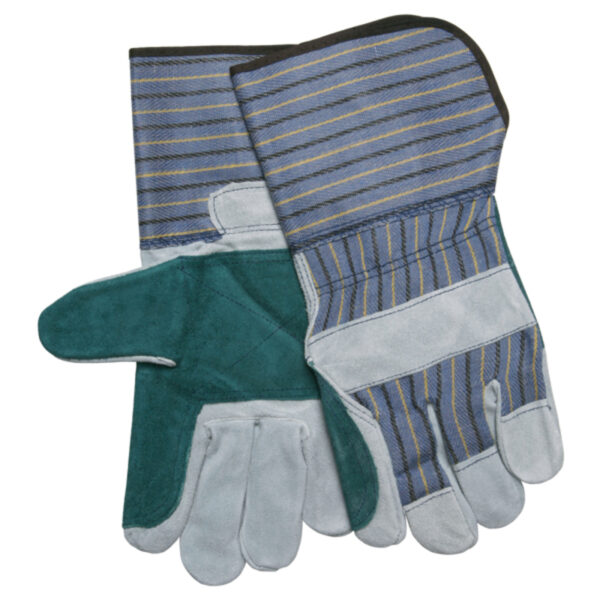 Split Leather Palm Work Gloves, Double Palm