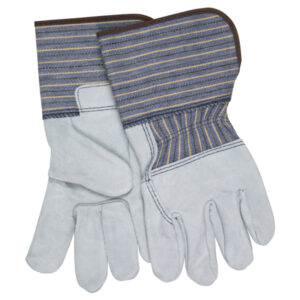 Split Leather Palm Work Gloves with Extended Cuff