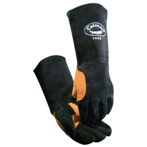 Premium Split Cowhide Leather Welder's Glove with Foam Lining & Aluminized Insulation - 18" Length