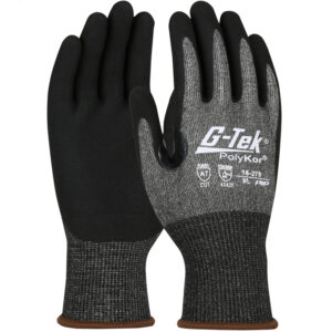 Seamless Knit PolyKor® X7™ Blended Glove with Nitrile Coated MicroSurface Grip on Palm & Fingers - Touchscreen Compatible