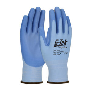 Seamless Knit PolyKor® Blended Glove with Polyurethane Coated Flat Grip on Palm & Fingers