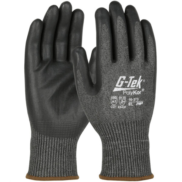Seamless Knit PolyKor® Blended Glove with Nitrile Coated Foam Grip on Palm & Fingers – Touchscreen Compatible