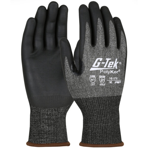 Seamless Knit PolyKor® X7™ Blended Glove with Nitrile Coated Foam Grip on Palm & Fingers - Touchscreen Compatible