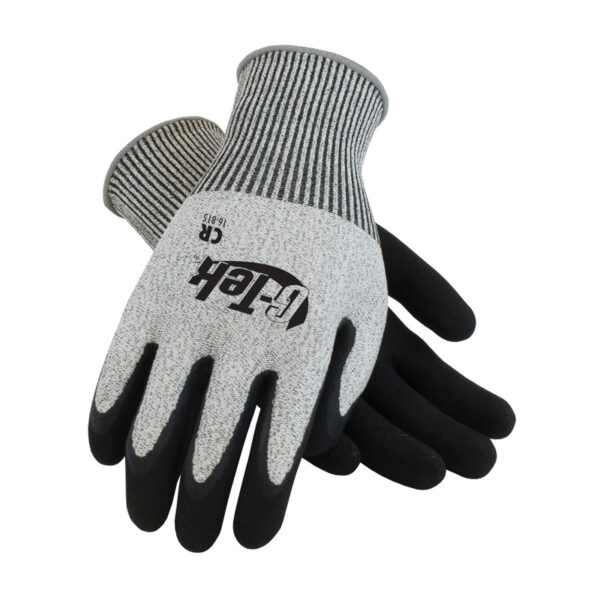 Seamless Knit PolyKor® Blended Glove with Double-Dipped Latex Coated MicroSurface Grip on Palm & Fingers