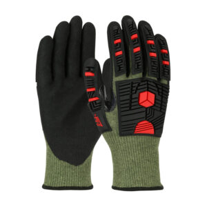 Seamless Knit PolyKor® X7™ Blended Glove with Impact Protection and NeoFoam® MicroSurface Grip on Palm & Fingers