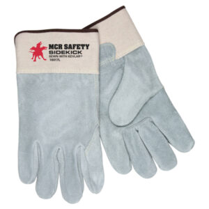 Sidekick Leather Palm Work Gloves with Full Leather Back