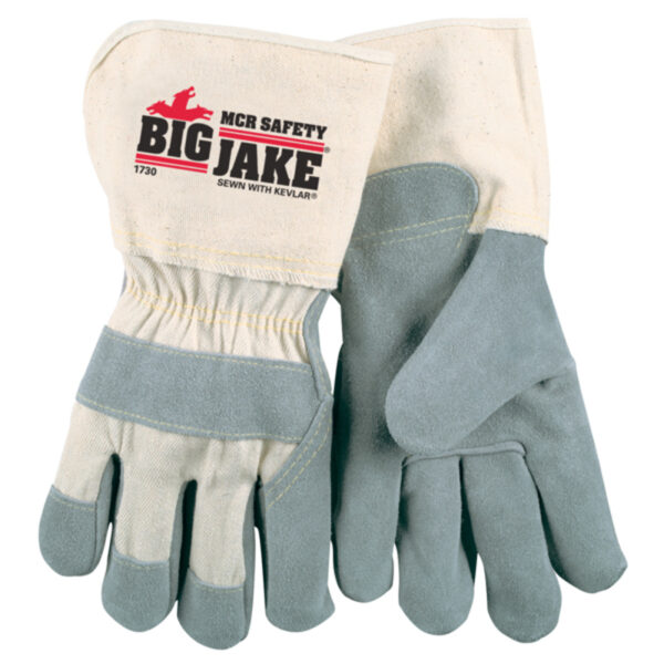 Premium Leather Palm Work Gloves Extended Cuff