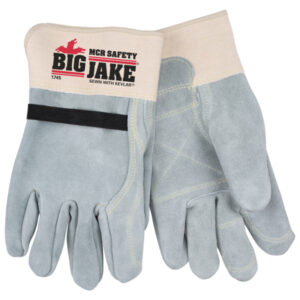Premium Big Jake Leather Palm Work Gloves, Inner Double Palm