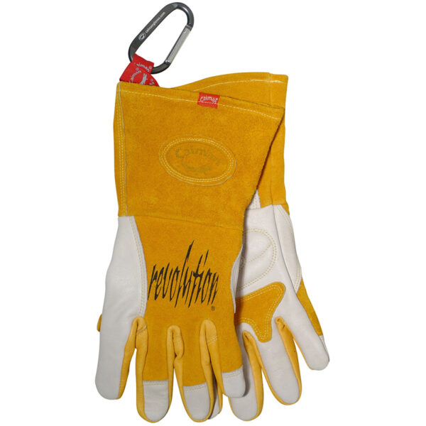 Premium Cow Grain MIG/Stick Welder's Glove with Padded & Reinforced Palm - 2-Layer Insulated Back