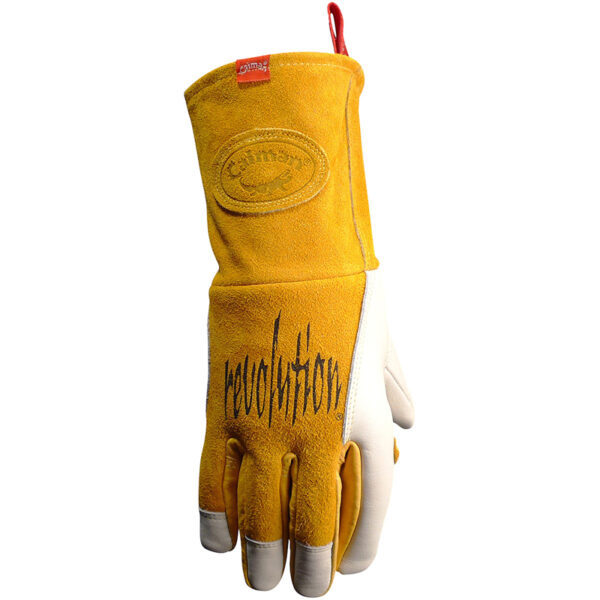 Premium Cow Grain MIG/Stick Welder's Glove with Padded & Reinforced Palm - 2-Layer Insulated Back