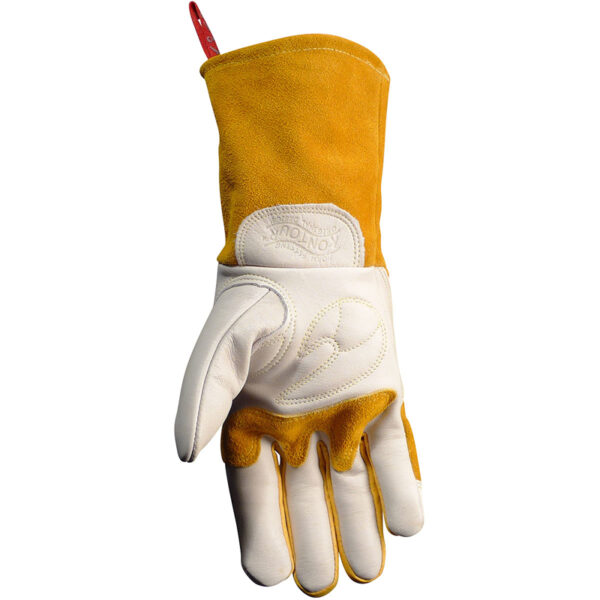 Premium Cow Grain MIG/Stick Welder's Glove with Padded & Reinforced Palm - 2-Layer Insulated Back
