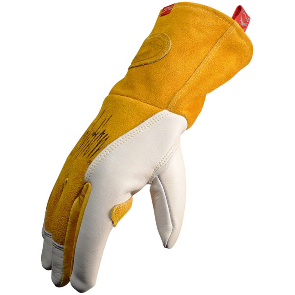 Premium Cow Grain MIG/Stick Welder's Glove with Padded & Reinforced Palm - 2-Layer Insulated Back