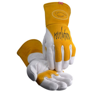 Premium Cow Grain MIG/Stick Welder's Glove with Padded & Reinforced Palm - 2-Layer Insulated Back
