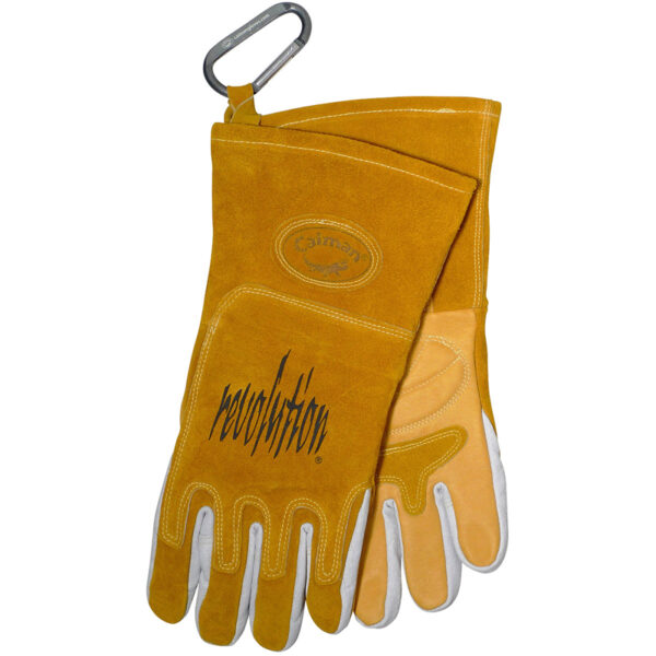 Premium Pig Grain MIG/Stick Welder's Glove with FR Cotton Fleece Lining and Heat Shield