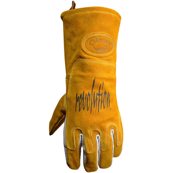 Premium Pig Grain MIG/Stick Welder's Glove with FR Cotton Fleece Lining and Heat Shield
