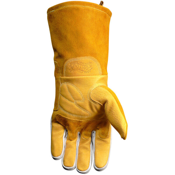 Premium Pig Grain MIG/Stick Welder's Glove with FR Cotton Fleece Lining and Heat Shield