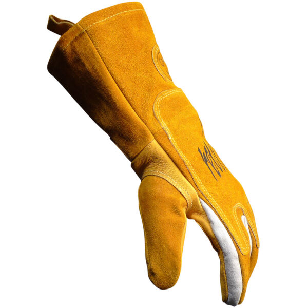 Premium Pig Grain MIG/Stick Welder's Glove with FR Cotton Fleece Lining and Heat Shield