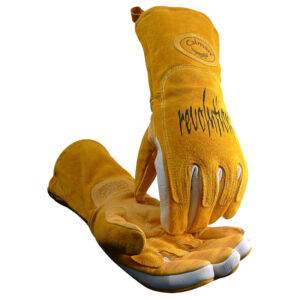 Premium Pig Grain MIG/Stick Welder's Glove with FR Cotton Fleece Lining and Heat Shield