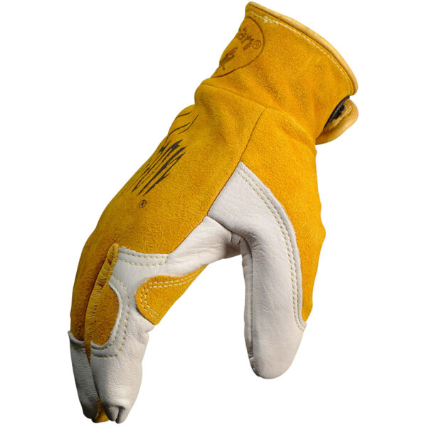 Premium Cow Grain Unlined TIG/MIG Welder's Gloves with Padded & Reinforced Palm