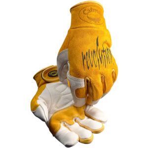 Premium Cow Grain Unlined TIG/MIG Welder's Gloves with Padded & Reinforced Palm
