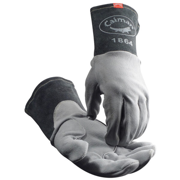 Premium Split Deerskin TIG Unlined Welder's Glove with Lean-On Reinforcement Patch
