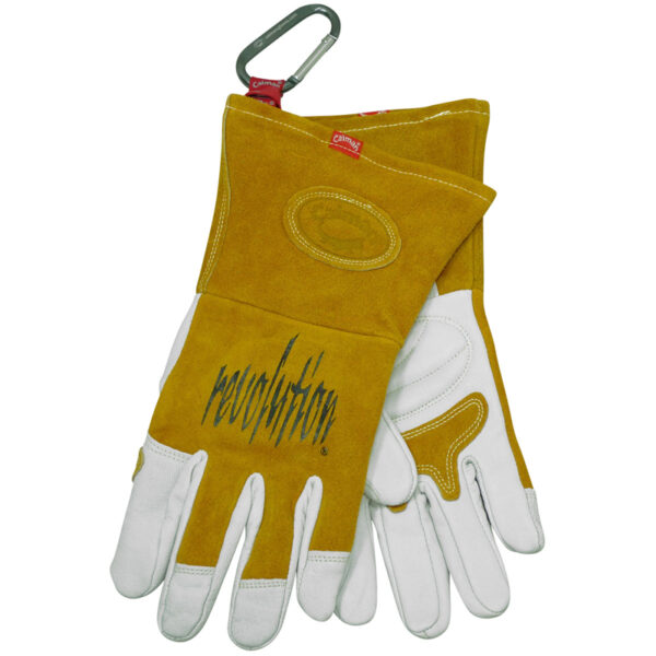 Premium Goat Grain Unlined TIG/MIG Welder's Gloves with FR Insulated Back