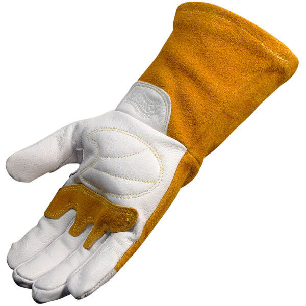 Premium Goat Grain Unlined TIG/MIG Welder's Gloves with FR Insulated Back