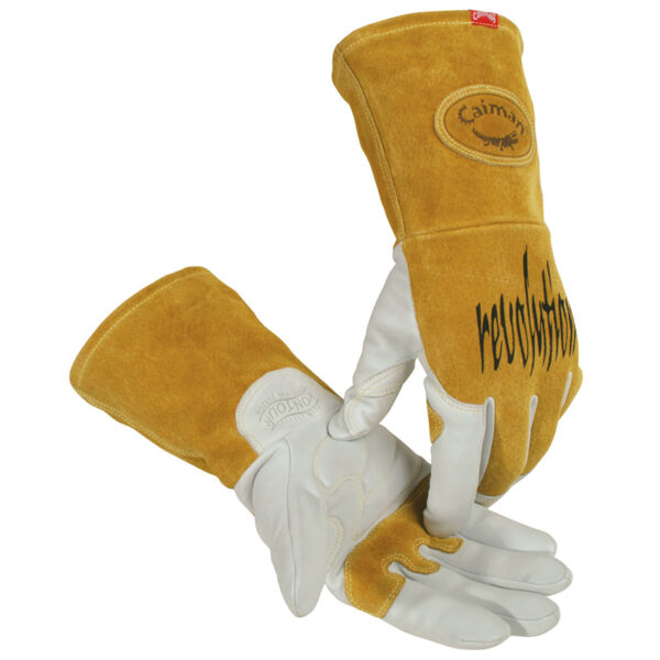 Premium Goat Grain Unlined TIG/MIG Welder's Gloves with FR Insulated Back