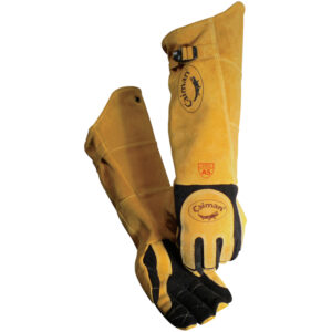 Split Deerskin MIG/Stick Welder's Glove with Para-Aramid Liner and FR Fleece Insulation - 21" Length