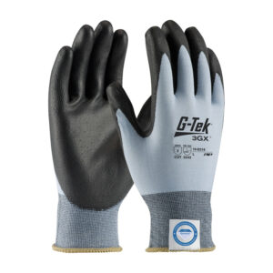 Seamless Knit Dyneema® Diamond Blended Glove with Polyurethane Coated Flat Grip on Palm & Fingers