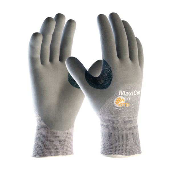 Seamless Knit Dyneema® / Engineered Yarns Glove with Nitrile Coated Foam Grip on Palm, Fingers & Knuckles