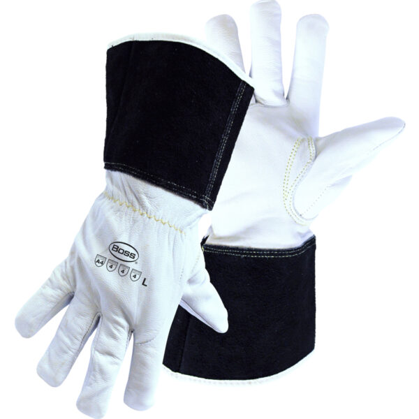 Premium Grade Top Grain Goatskin Leather Drivers Glove with Aramid Blended Lining - Gauntlet Cuff